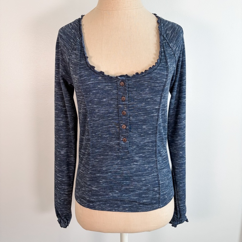 Free People Roxy Henley Long Sleeve Top - Picture 3 of 11